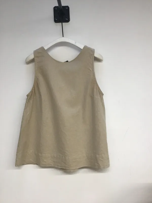 Effi Cotton Linen Vest in Sand S Preloved sold by Beaumont Organic