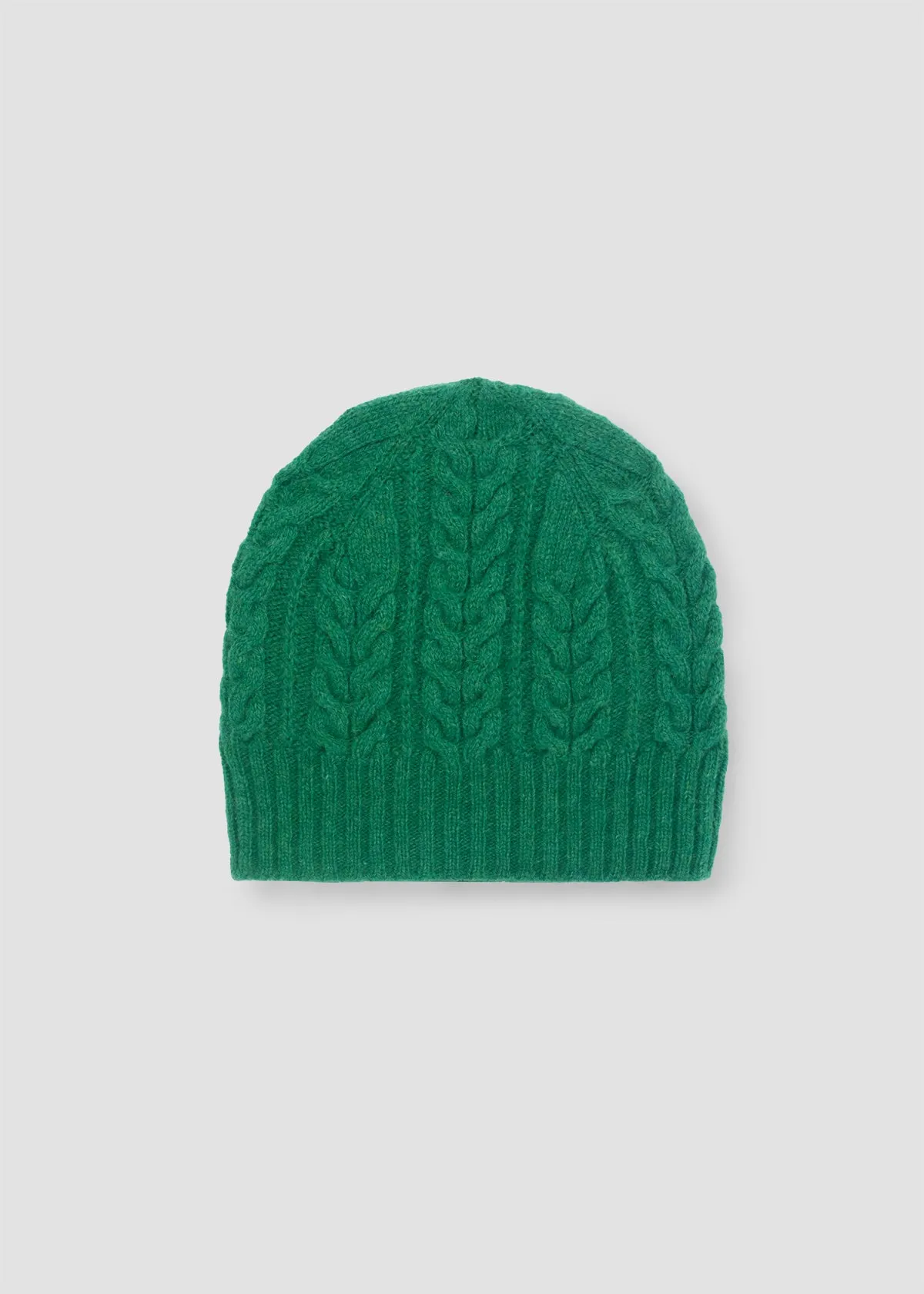 Brogan Lambswool Knitted Hat in Emerald sold by Beaumont Organic product image thumbnail 2
