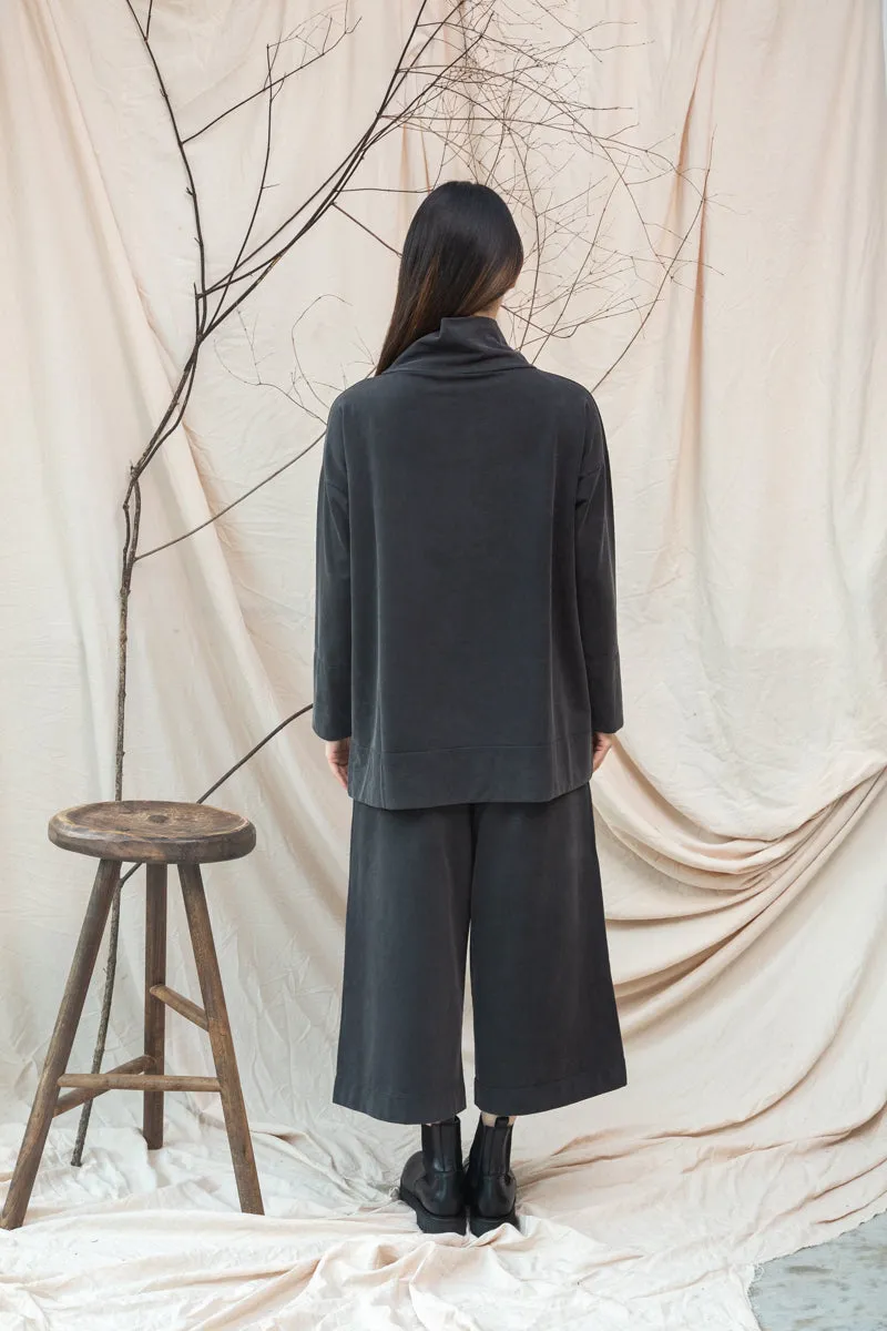 Taya Organic Cotton Felpe Trousers in Charcoal Stonewash sold by Beaumont Organic product image thumbnail 3