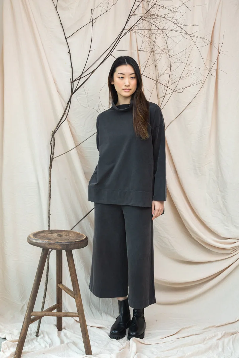 Taya Organic Cotton Felpe Trousers in Charcoal Stonewash sold by Beaumont Organic product image thumbnail 2