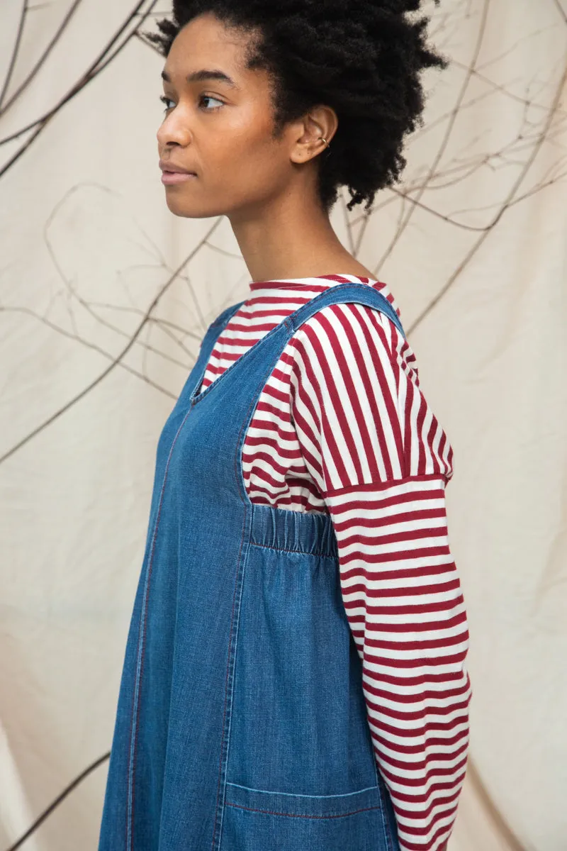 Nandina-Leigh Organic Cotton Denim Dress in Mid Blue sold by Beaumont Organic product image thumbnail 5