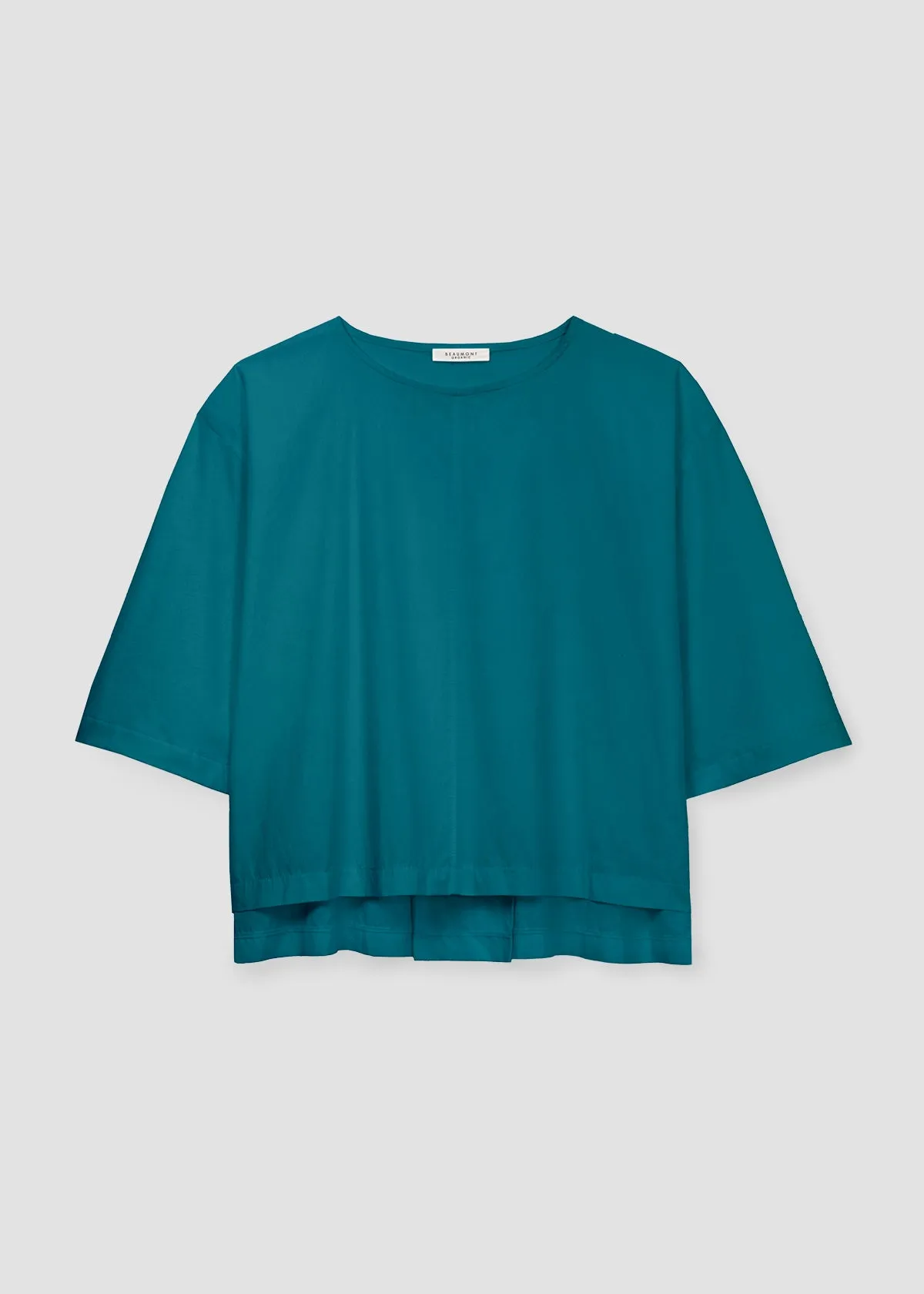 Shay Organic Cotton Jersey and Poplin Top in Pine sold by Beaumont Organic product image thumbnail 3