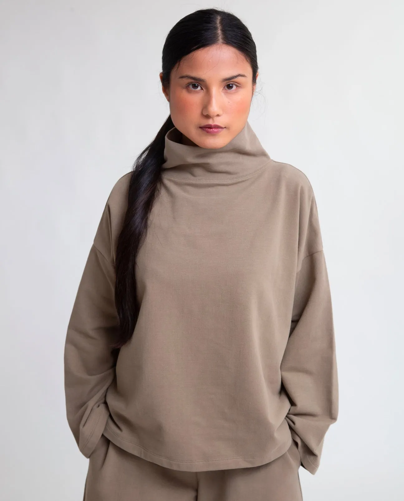 Ula Organic Cotton Sweatshirt in Lichen XS Preloved sold by Beaumont Organic product image thumbnail 2