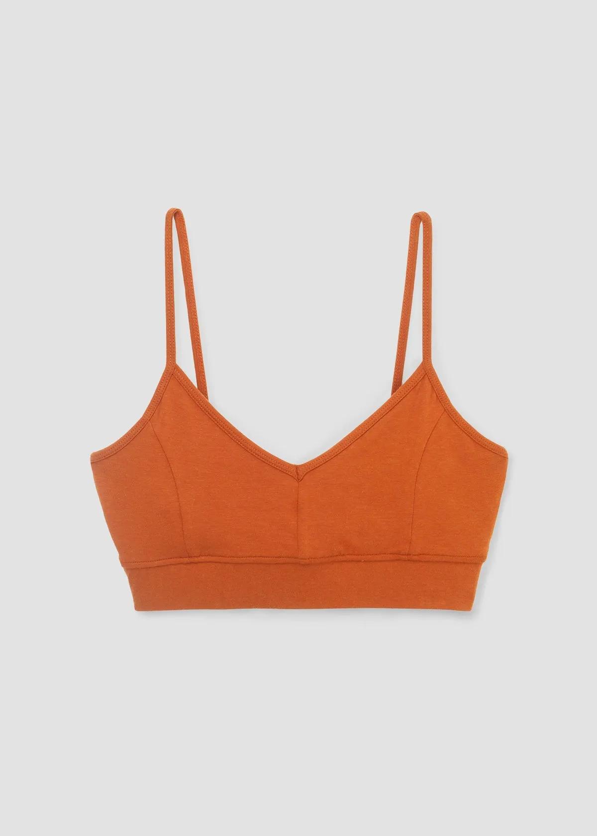 Nyra Bamboo & Organic Cotton Blend Bra in Terracotta sold by Beaumont Organic product image thumbnail 2