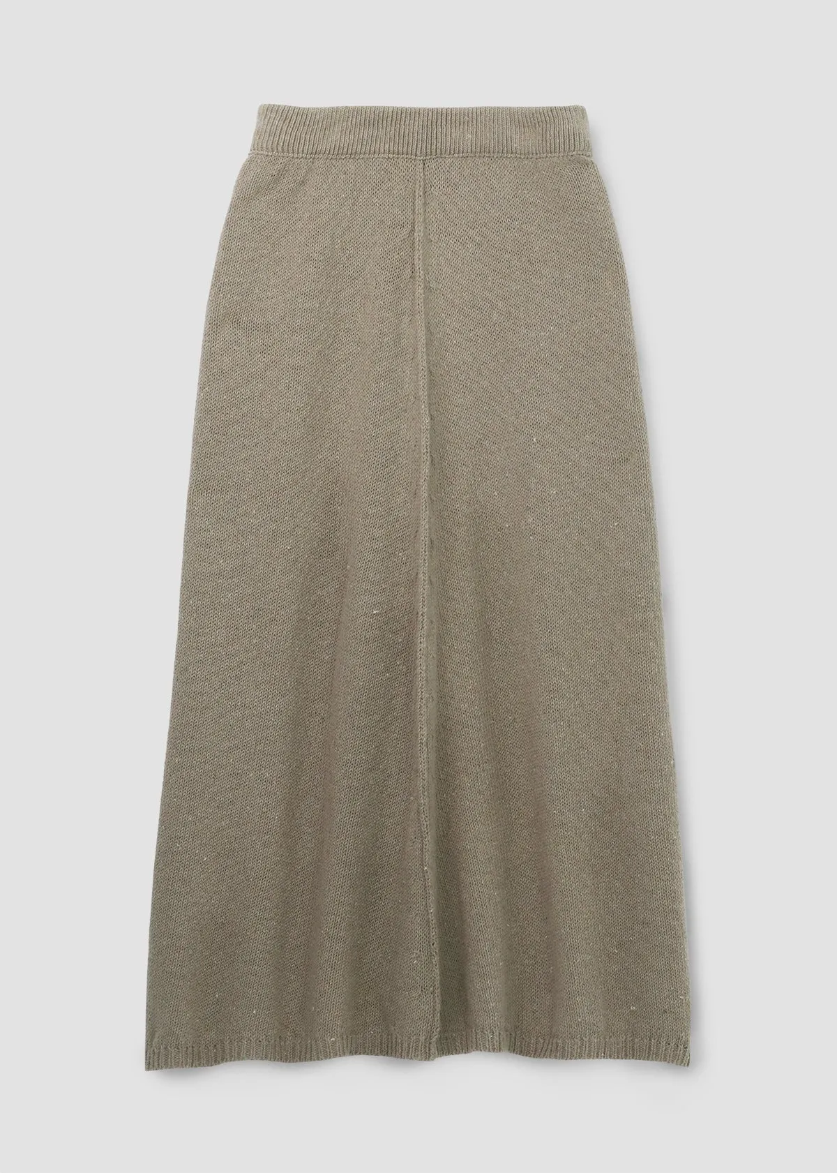 Mio-Leigh Recycled Cotton Blend Knitted Skirt in Natural sold by Beaumont Organic