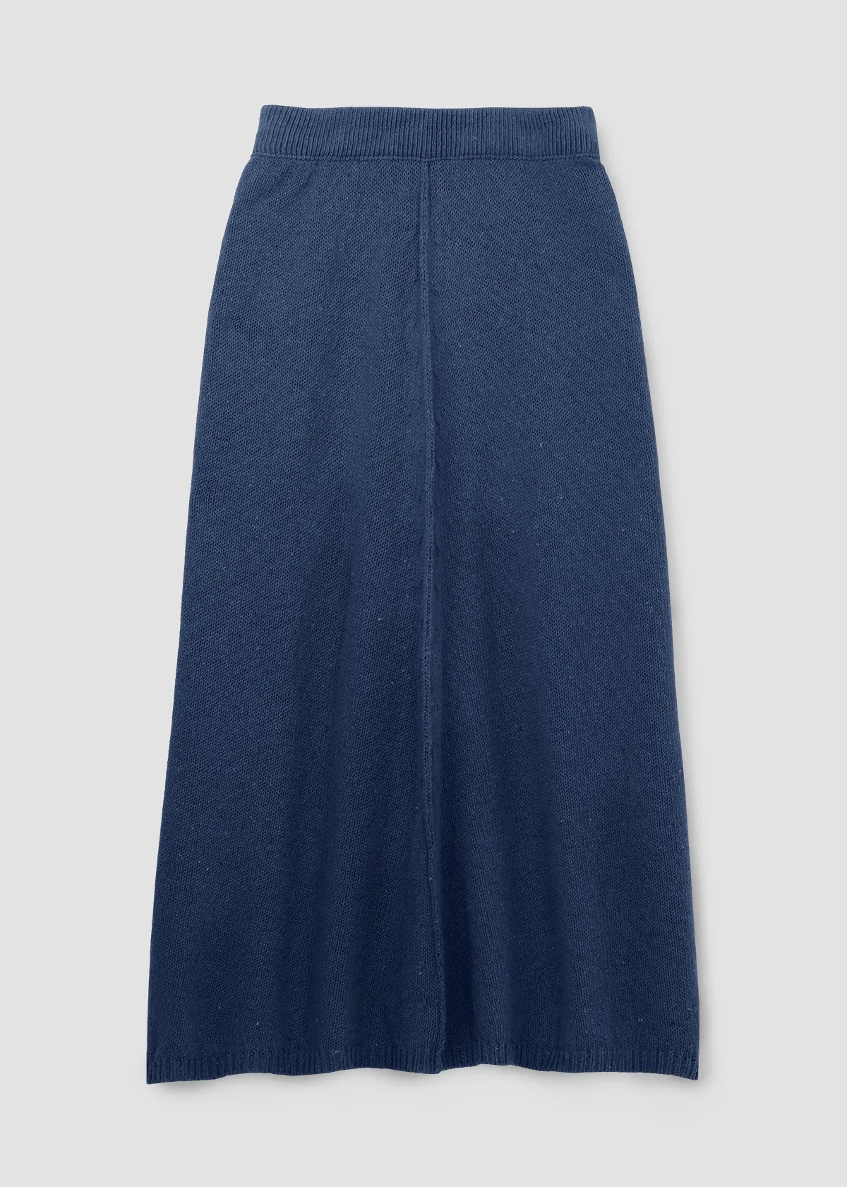 Mio-Leigh Recycled Cotton Blend Knitted Skirt in Denim Blue sold by Beaumont Organic product image thumbnail 4
