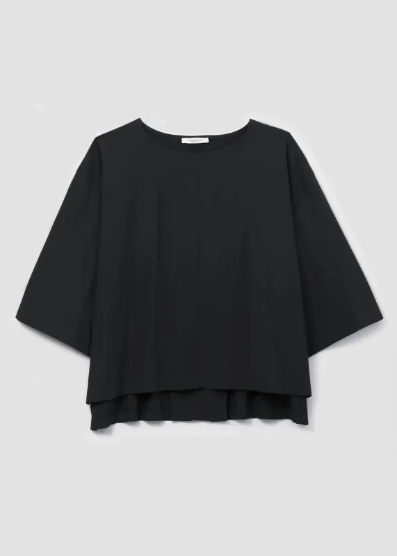 Shay Organic Cotton Top in Black made by Beaumont Organic