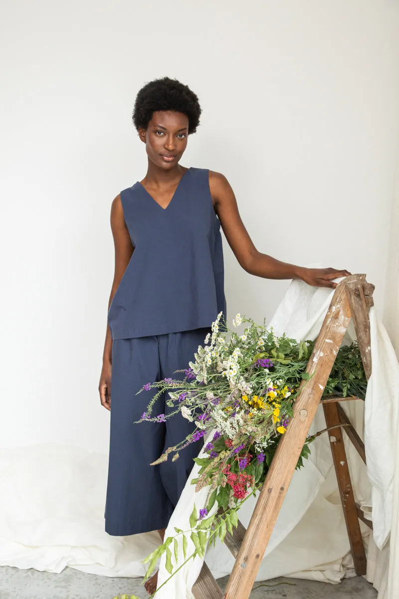 Azure Organic Cotton Top in Midnight sold by Beaumont Organic product image thumbnail 5