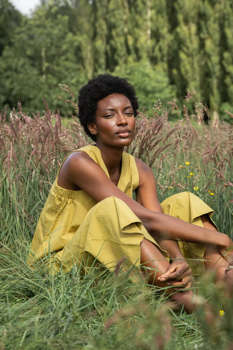 Azure Organic Cotton Top in Bright Olive sold by Beaumont Organic product image thumbnail 4