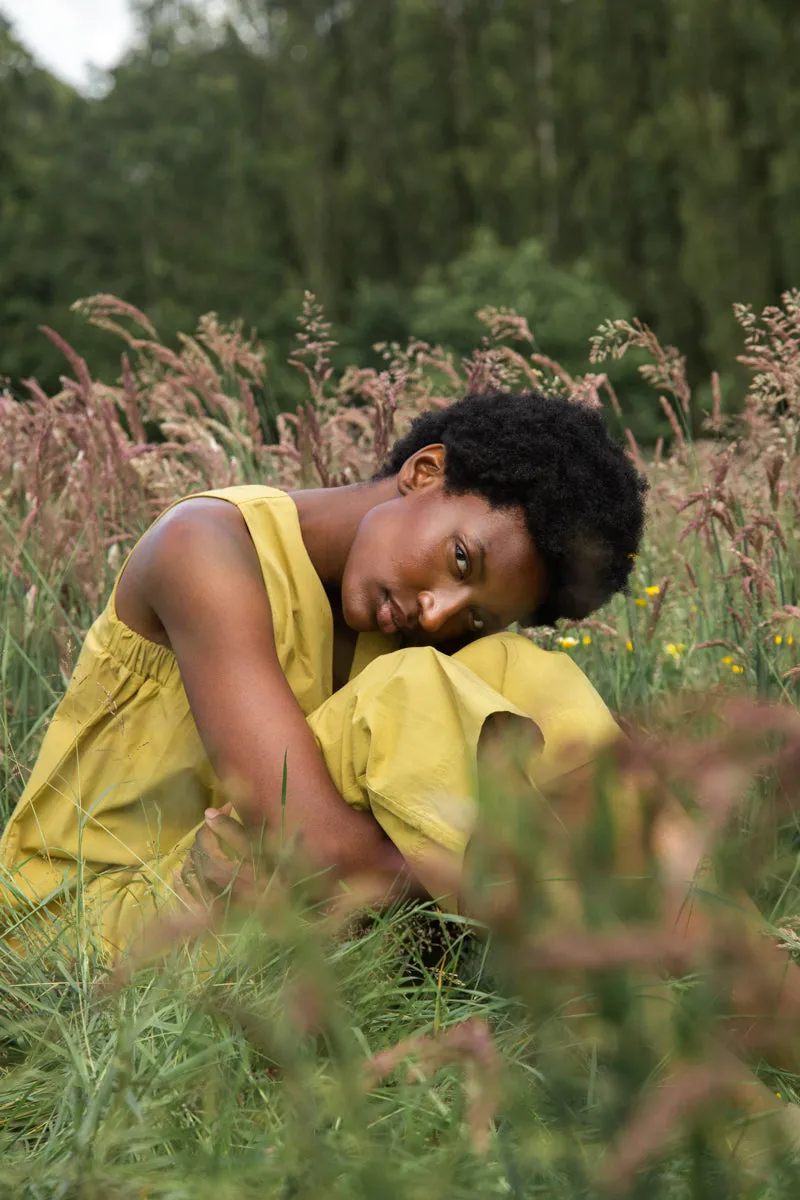 Azure Organic Cotton Top in Bright Olive sold by Beaumont Organic product image thumbnail 5