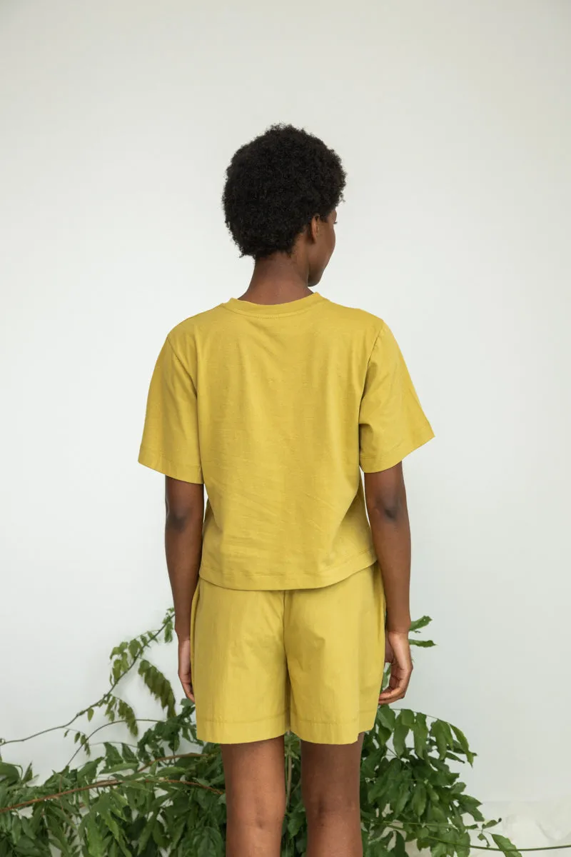 Bay Organic Cotton Top in Bright Olive sold by Beaumont Organic product image thumbnail 3