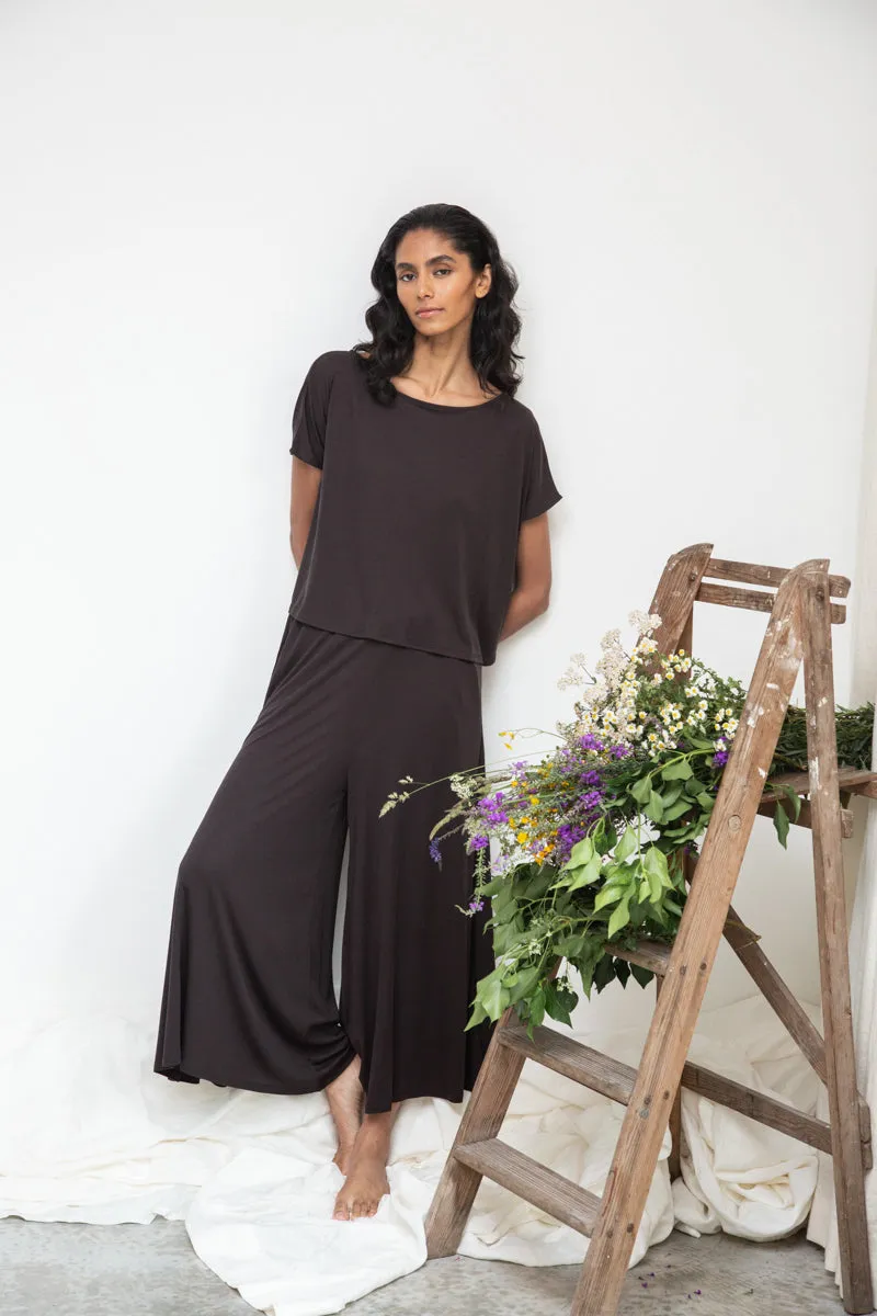 Marianna-Lou Organic Lyocell Trouser in Charcoal sold by Beaumont Organic product image thumbnail 3