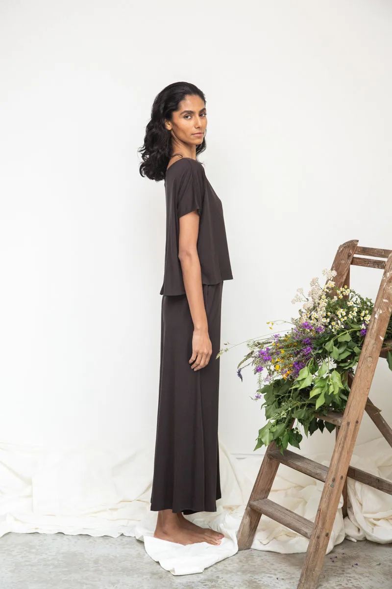 Marianna-Lou Organic Lyocell Trouser in Charcoal sold by Beaumont Organic product image thumbnail 4