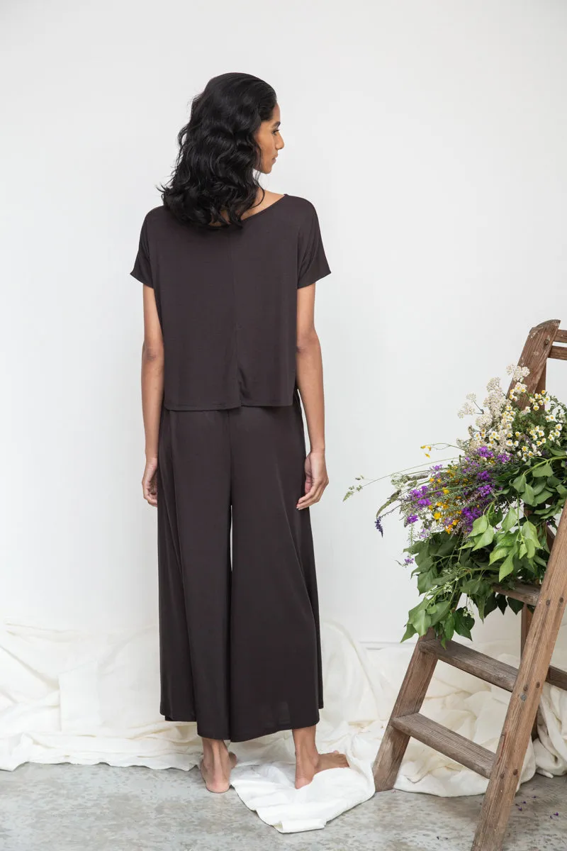 Pixie-Lou Lyocell Top in Charcoal sold by Beaumont Organic product image thumbnail 3