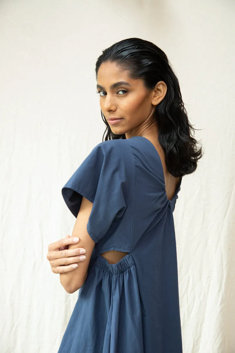 Nathalia Organic Cotton Dress in Midnight sold by Beaumont Organic product image thumbnail 4