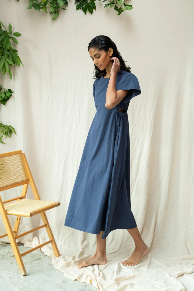 Nathalia Organic Cotton Dress in Midnight sold by Beaumont Organic product image thumbnail 3