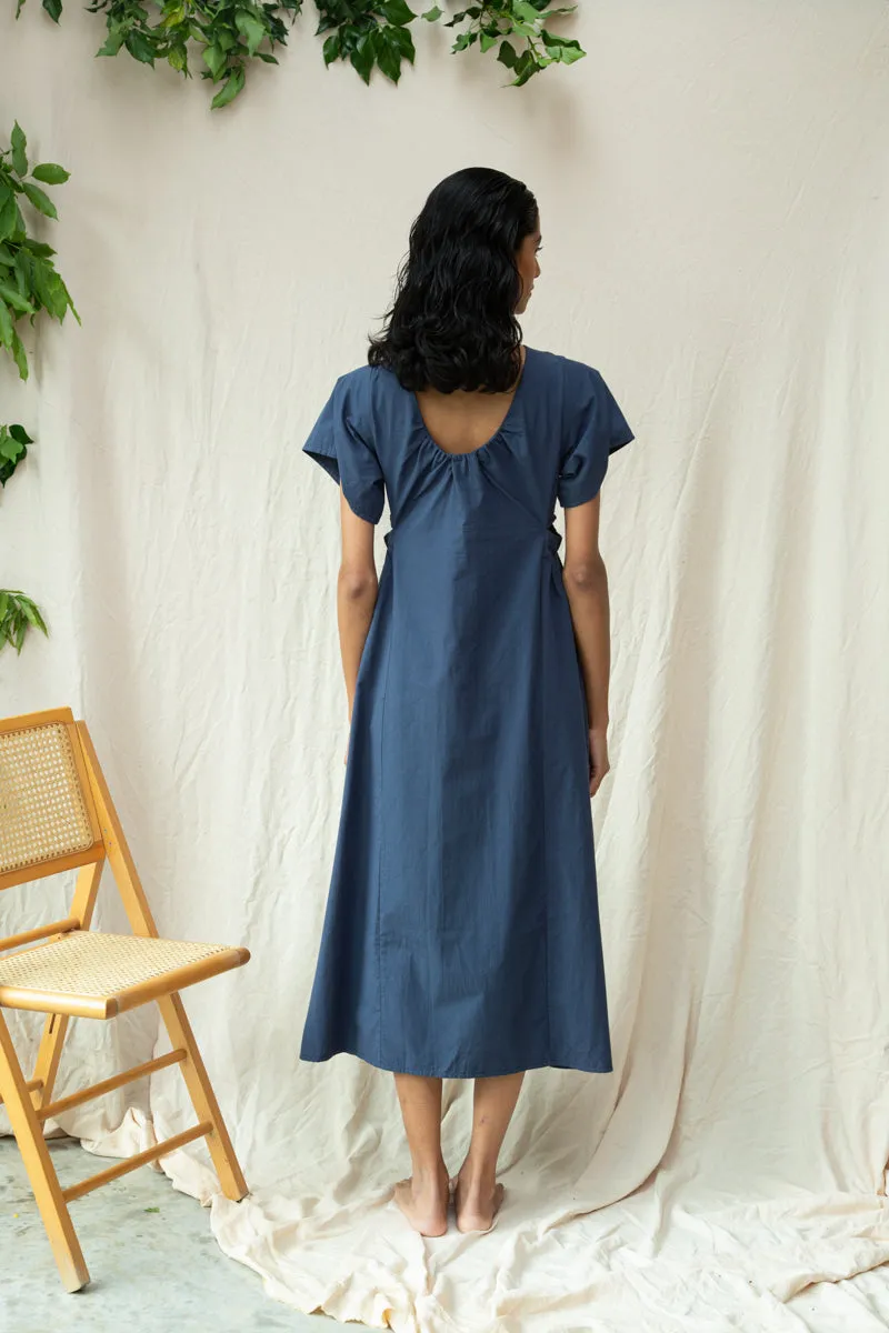 Nathalia Organic Cotton Dress in Midnight sold by Beaumont Organic product image thumbnail 5