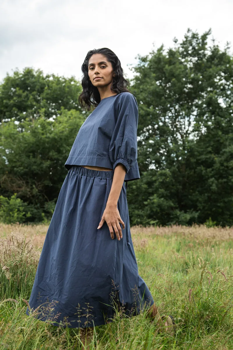 Dune Organic Cotton Top in Midnight sold by Beaumont Organic product image thumbnail 2