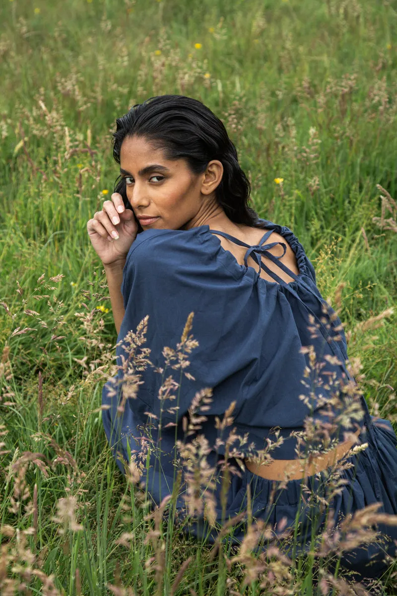 Dune Organic Cotton Top in Midnight sold by Beaumont Organic