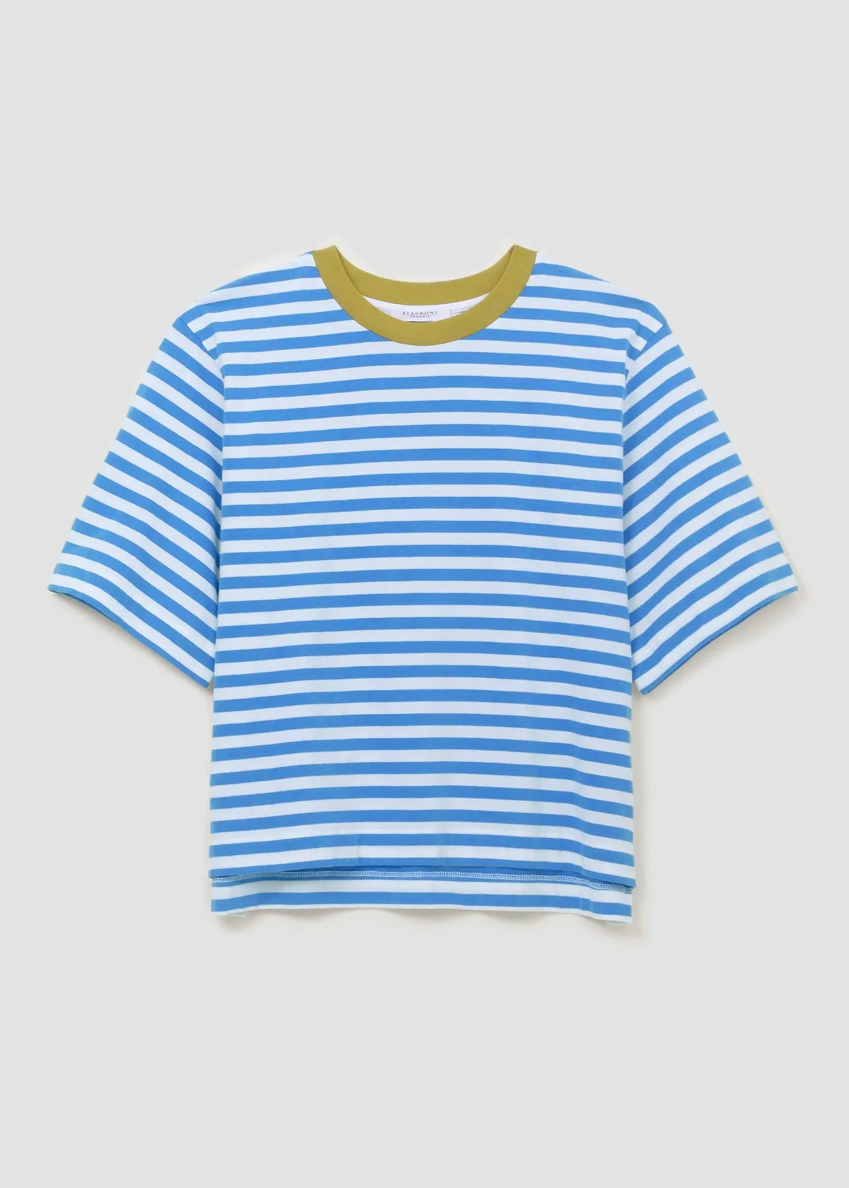 Bay-Sue Organic Cotton Top in Sea Blue and White Stripe sold by Beaumont Organic product image thumbnail 5
