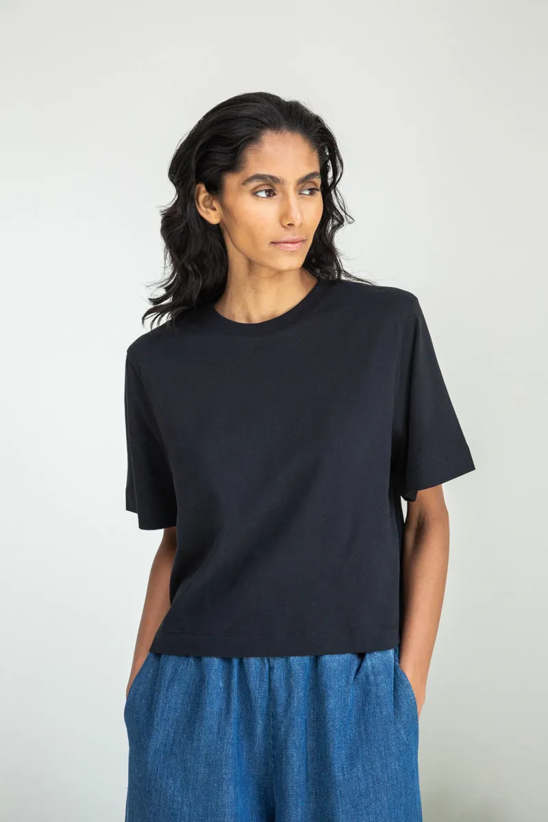 Bay Organic Cotton Top in Black sold by Beaumont Organic product image thumbnail 2