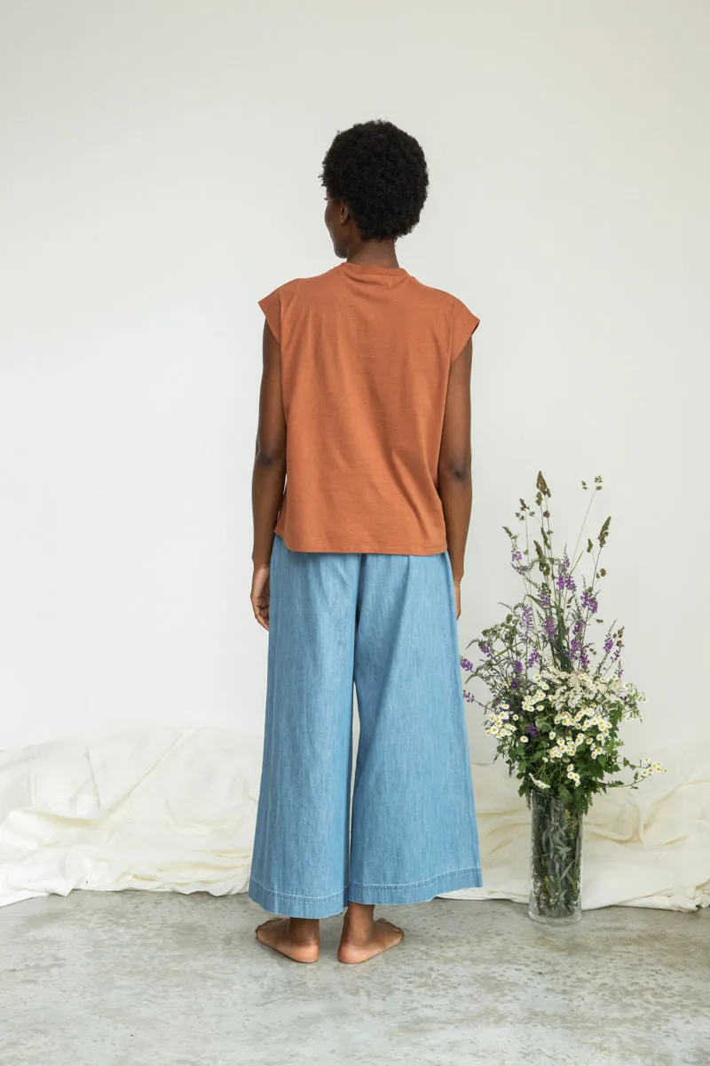 Aukai Organic Cotton Top in Russet sold by Beaumont Organic product image thumbnail 2