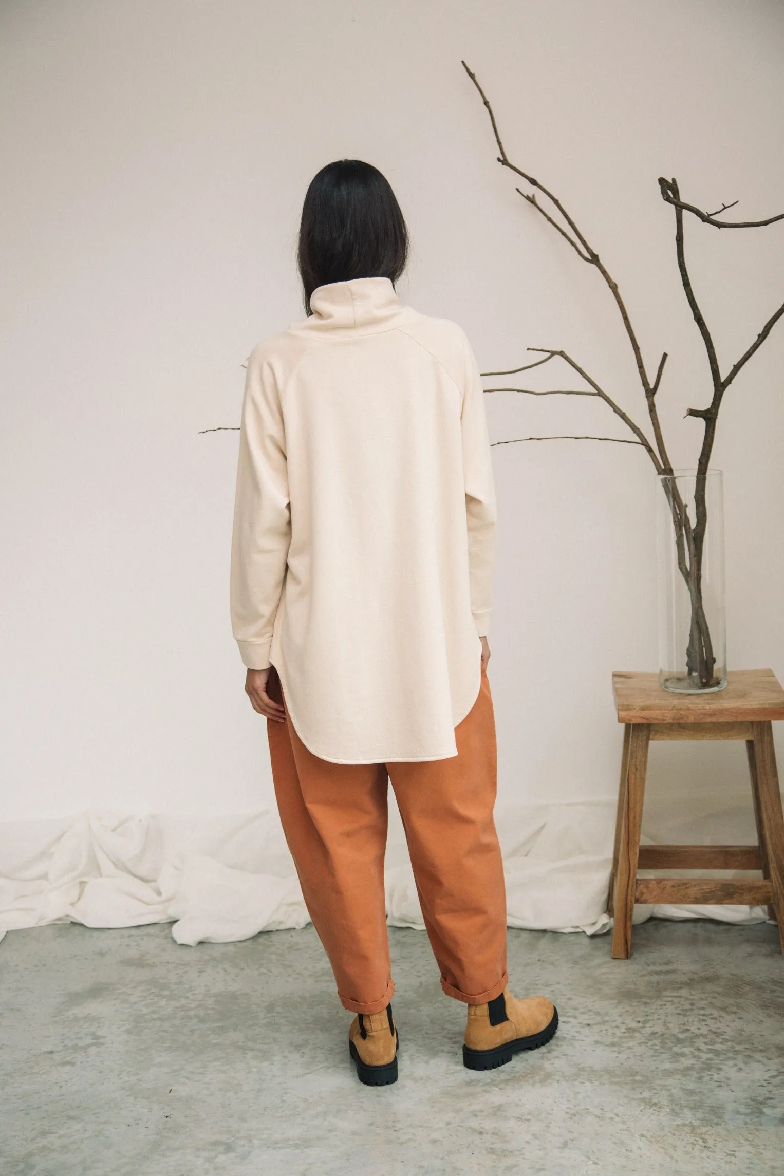 Cedar Organic Cotton Twill Trouser in Tortoiseshell sold by Beaumont Organic product image thumbnail 4