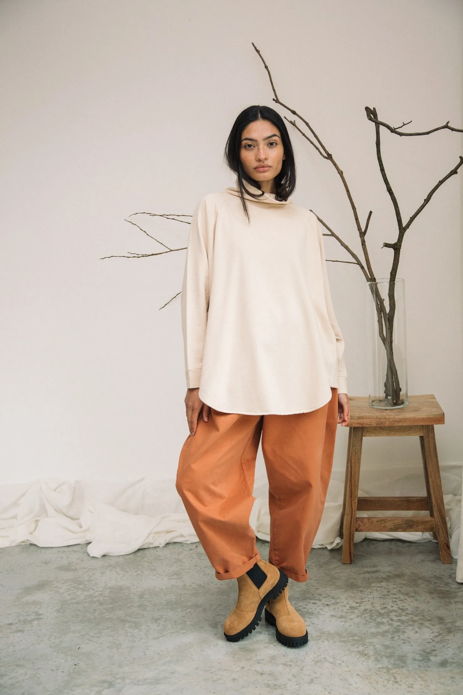 Cedar Organic Cotton Twill Trouser in Tortoiseshell sold by Beaumont Organic product image thumbnail 3