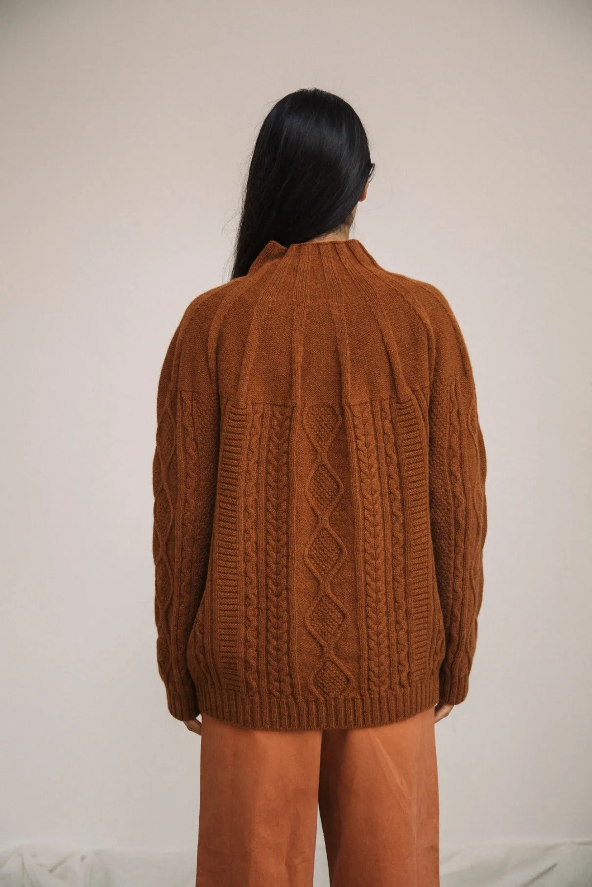 Morina Lambswool Jumper in Antelope sold by Beaumont Organic product image thumbnail 3