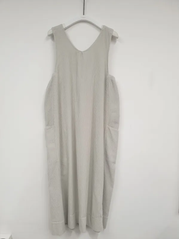 Nandina Organic Cotton Cord Dress in Stone sold by Beaumont Organic