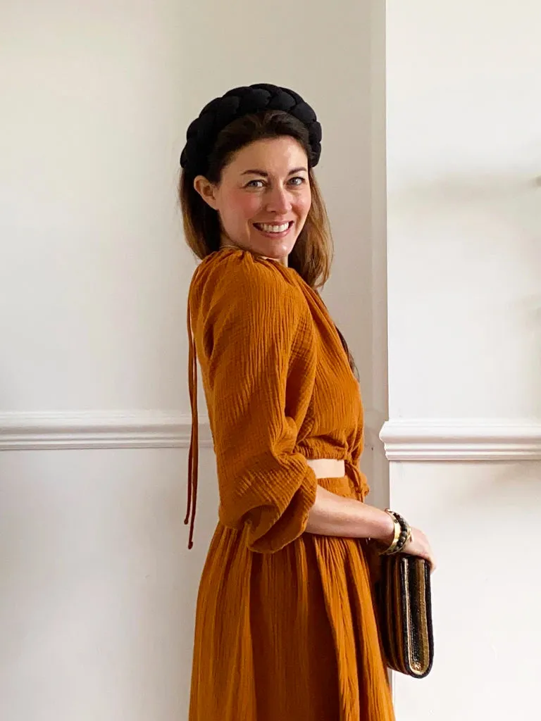 Cordelia Organic Cotton Top in Pecan by HANNAH BEAUMONT sold by Beaumont Organic product image thumbnail 2