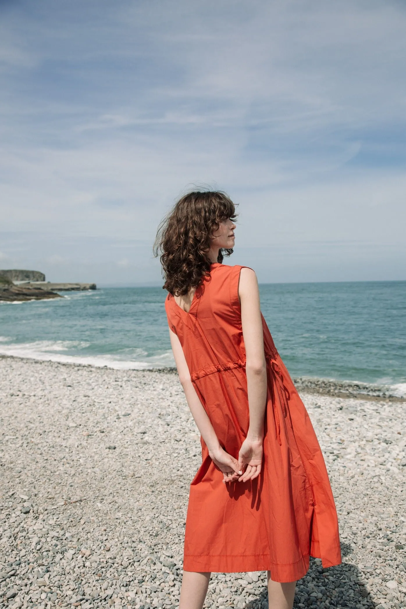 Athena Organic Cotton Dress in Rust sold by Beaumont Organic product image thumbnail 2