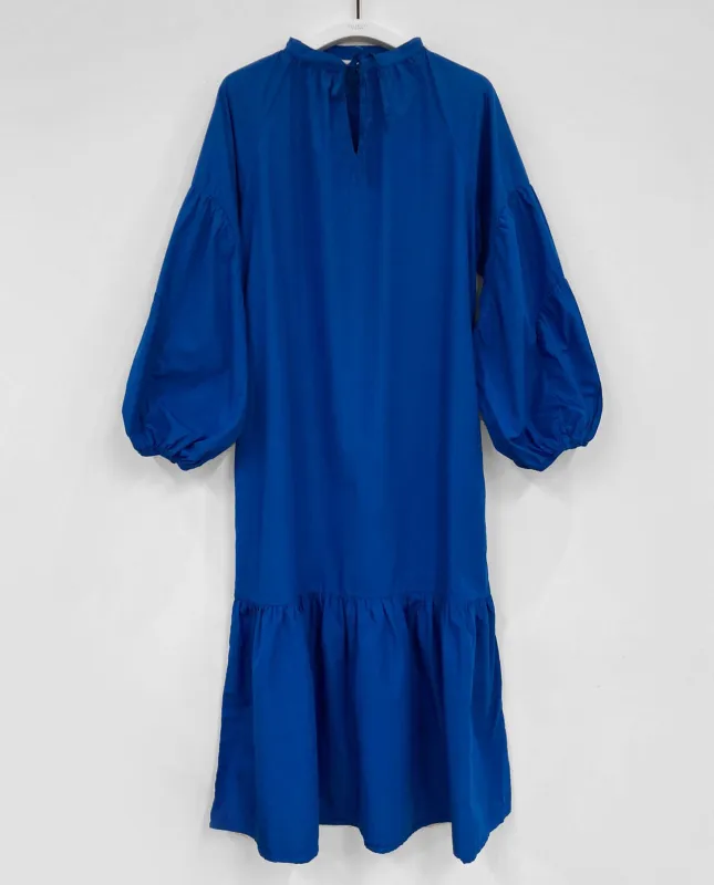 Odessa Organic Cotton Dress In Cobalt made by Beaumont Organic