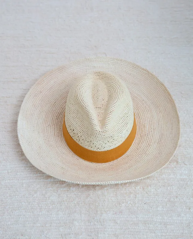 Fedora Hat With Sun Trim made by Beaumont Organic