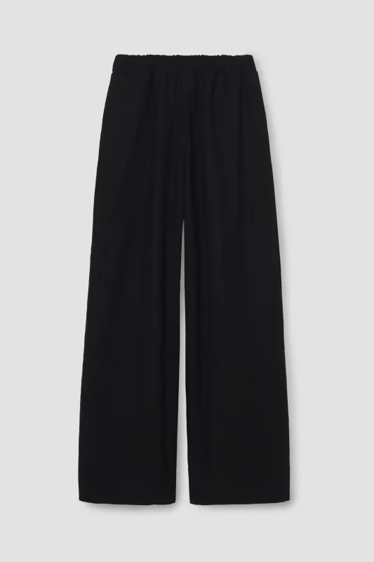 Zoya-May Cotton Linen Trousers in Black sold by Beaumont Organic