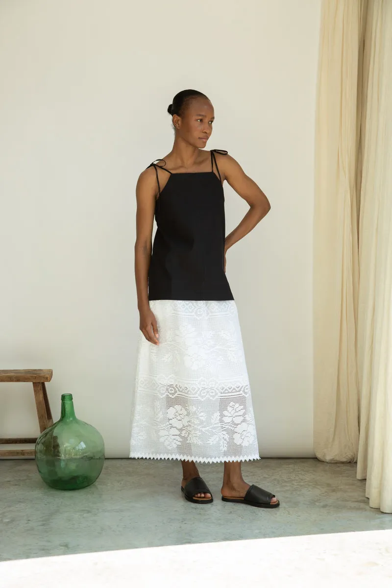Toni-May Cotton Linen Vest in Black sold by Beaumont Organic product image thumbnail 5