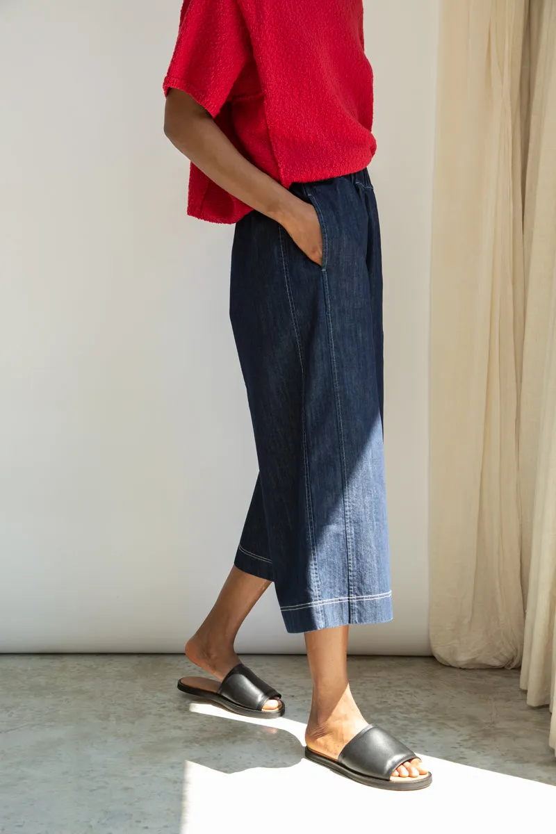 Nicole-Leigh Organic Cotton Denim Trousers in Indigo sold by Beaumont Organic product image thumbnail 4
