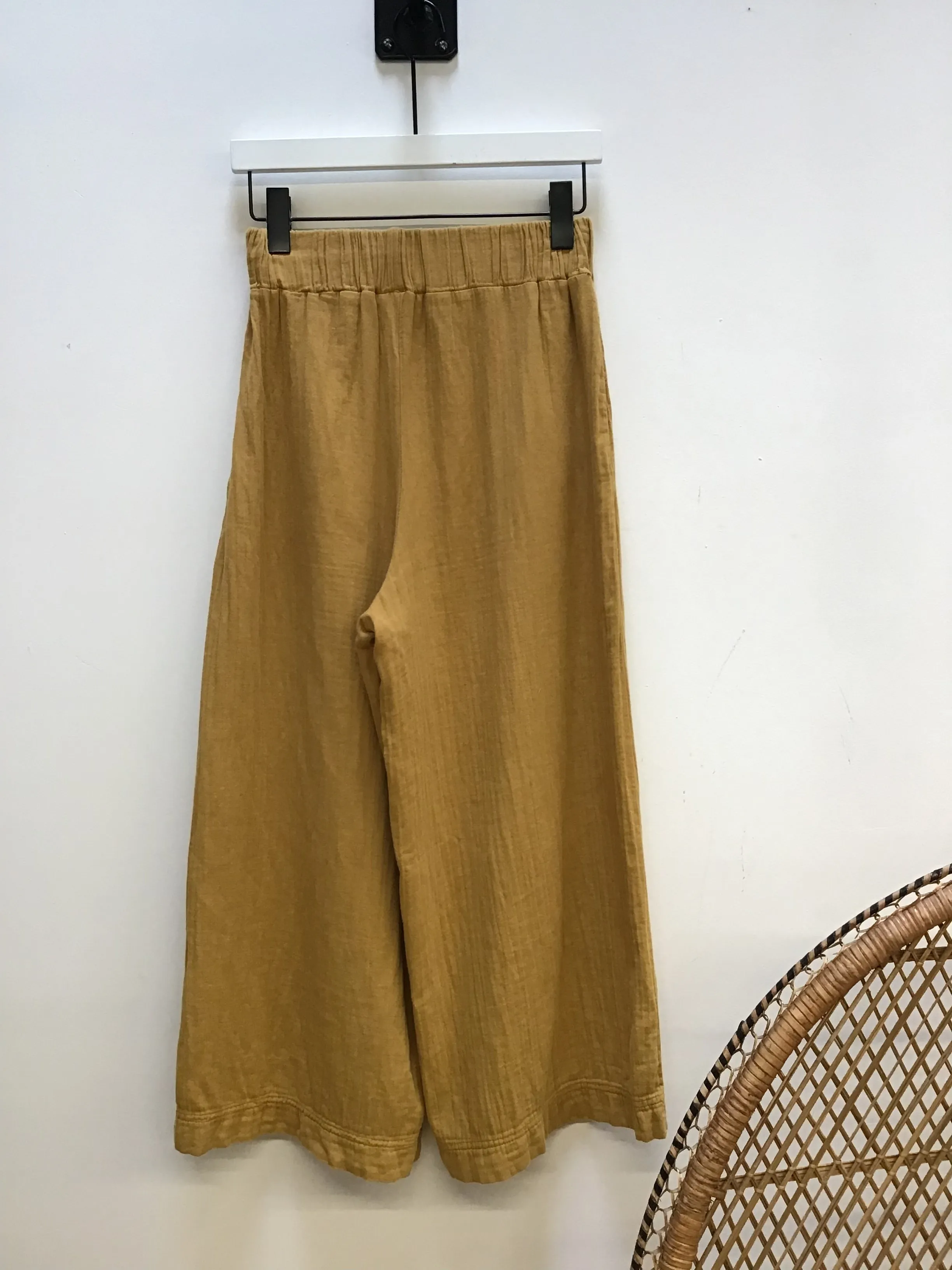 Evora Organic Cotton Trousers in Straw S Preloved sold by Beaumont Organic product image thumbnail 3