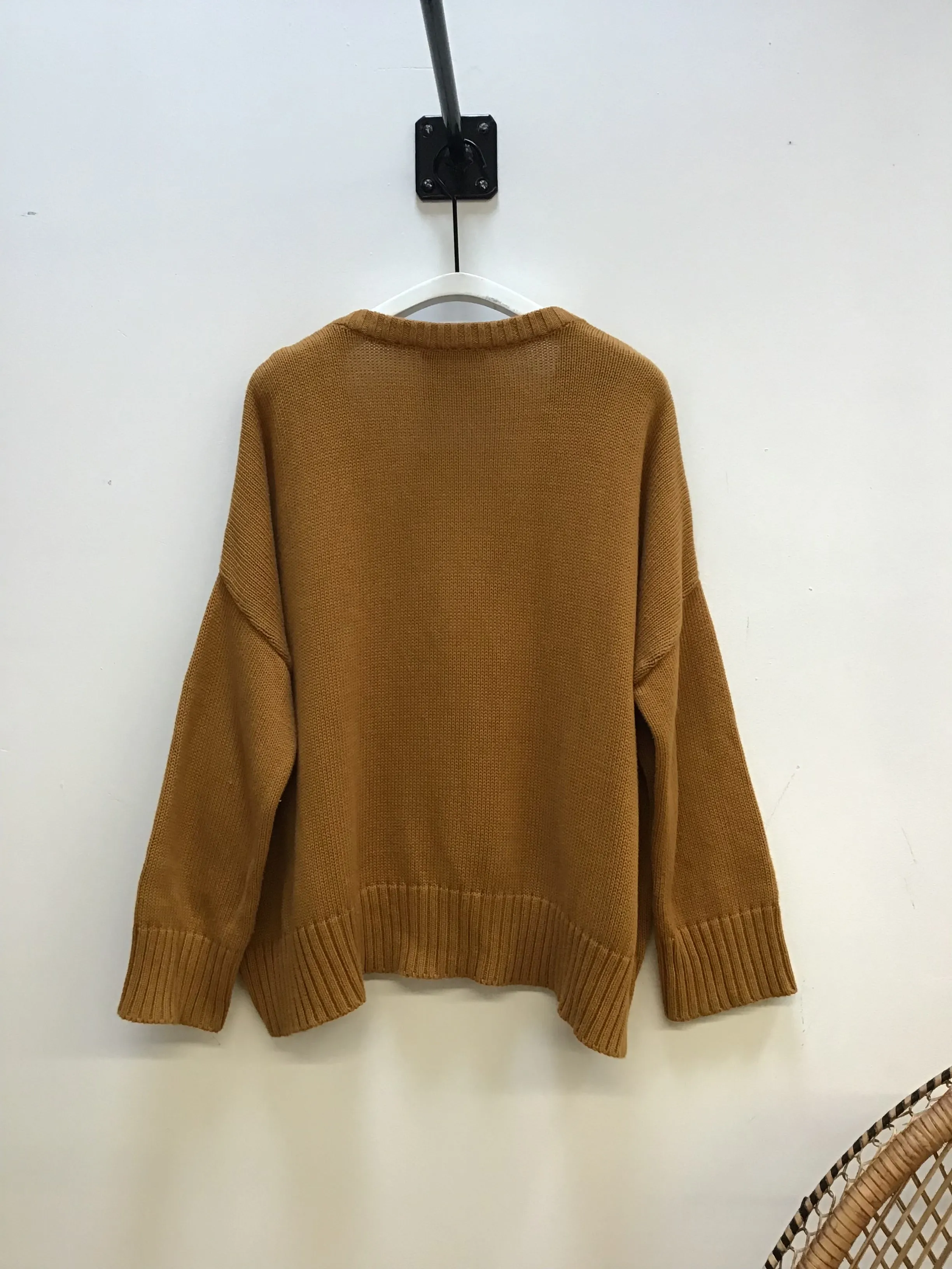 Charis Recycled Cotton Cardigan in Ochre S Preloved sold by Beaumont Organic product image thumbnail 3