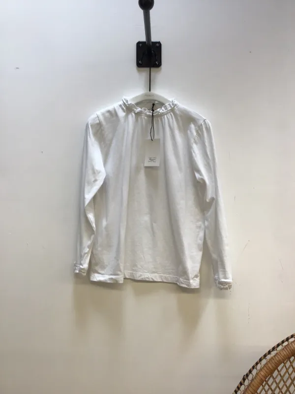Pearl Organic Cotton Top in White S Preloved made by Beaumont Organic