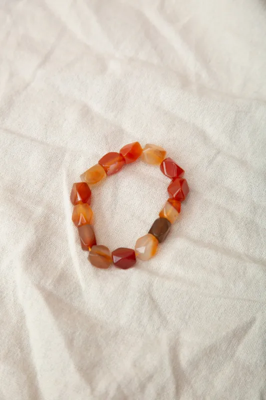 Carnelian Nugget Bracelet made by Beaumont Organic