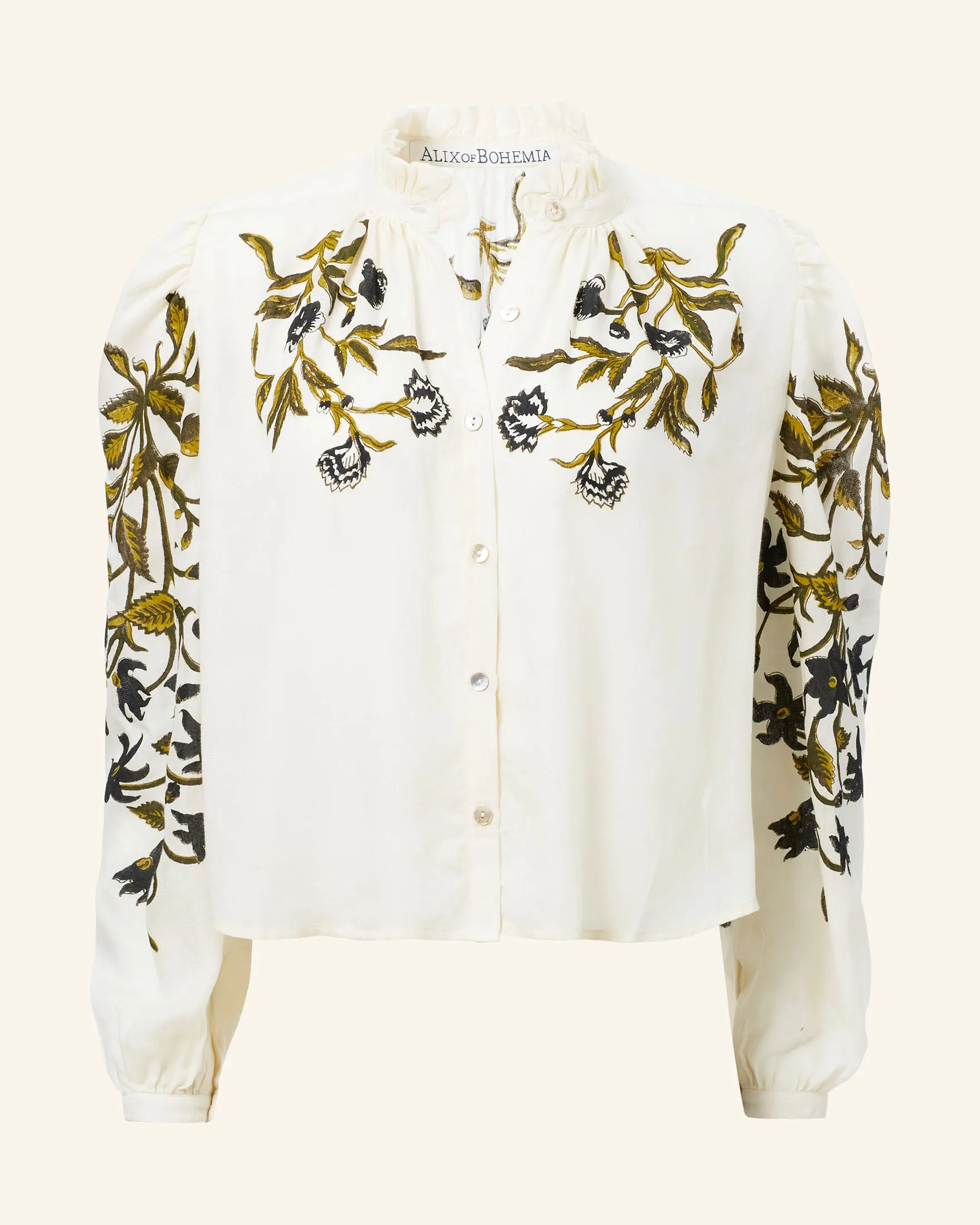 Annabel Olive Lily Valley Shirt sold by Alix of Bohemia product image thumbnail 2