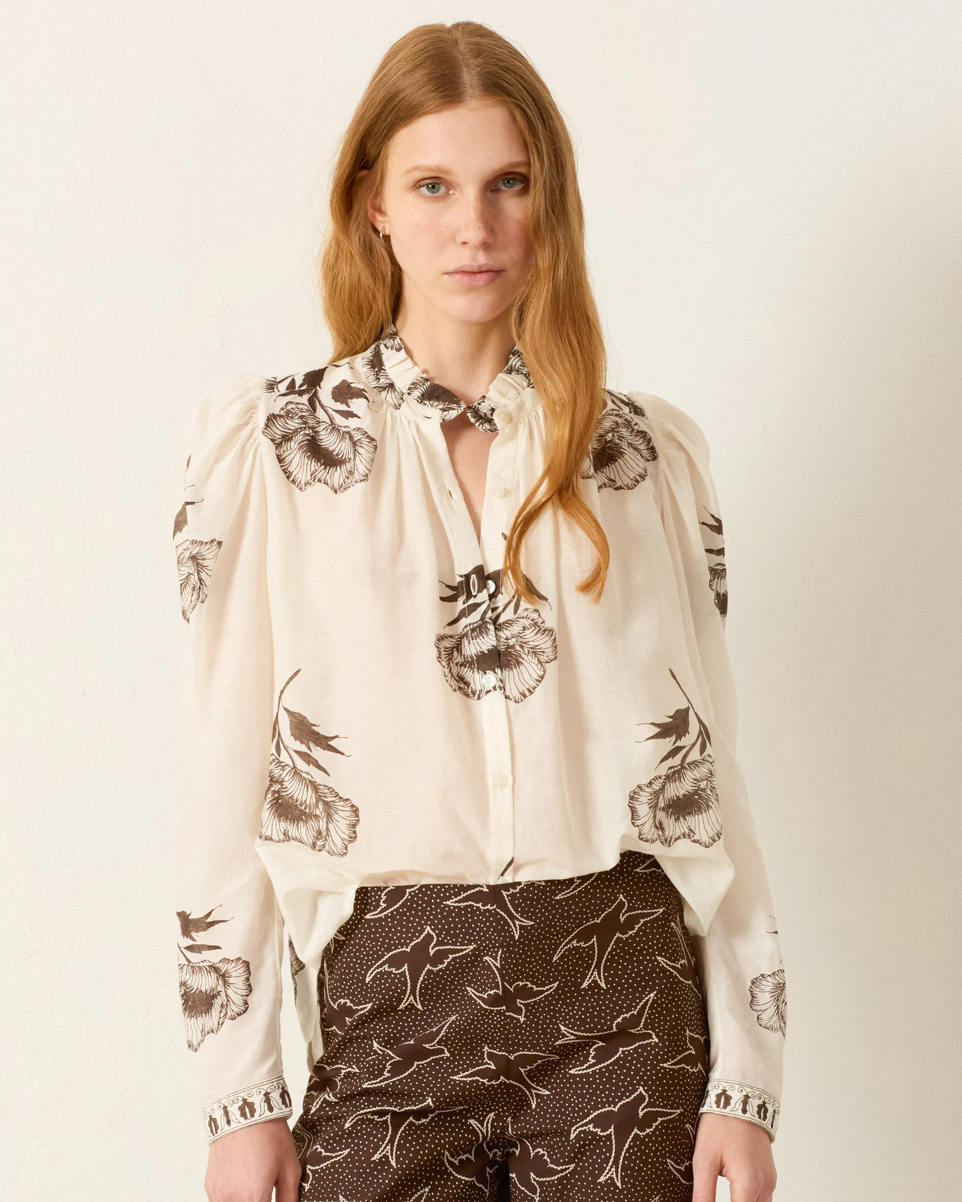 Artemis Obsidian Poppy Shirt sold by Alix of Bohemia
