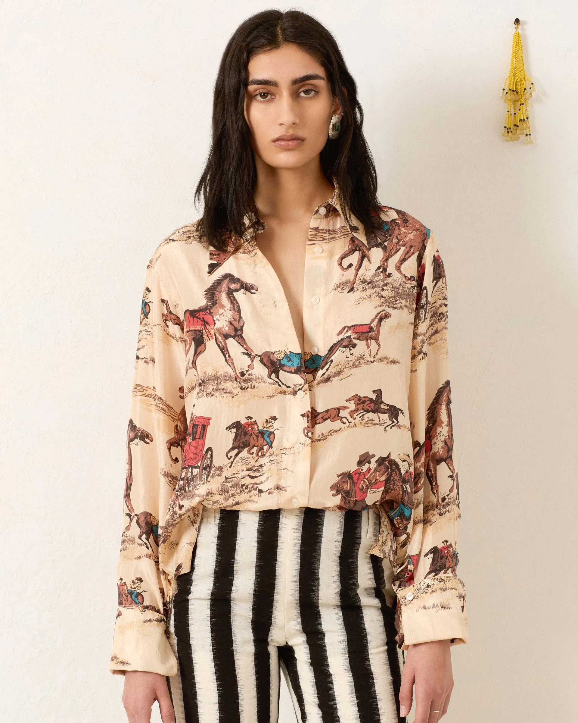 Dana Canyon Cowboy Silk Shirt sold by Alix of Bohemia