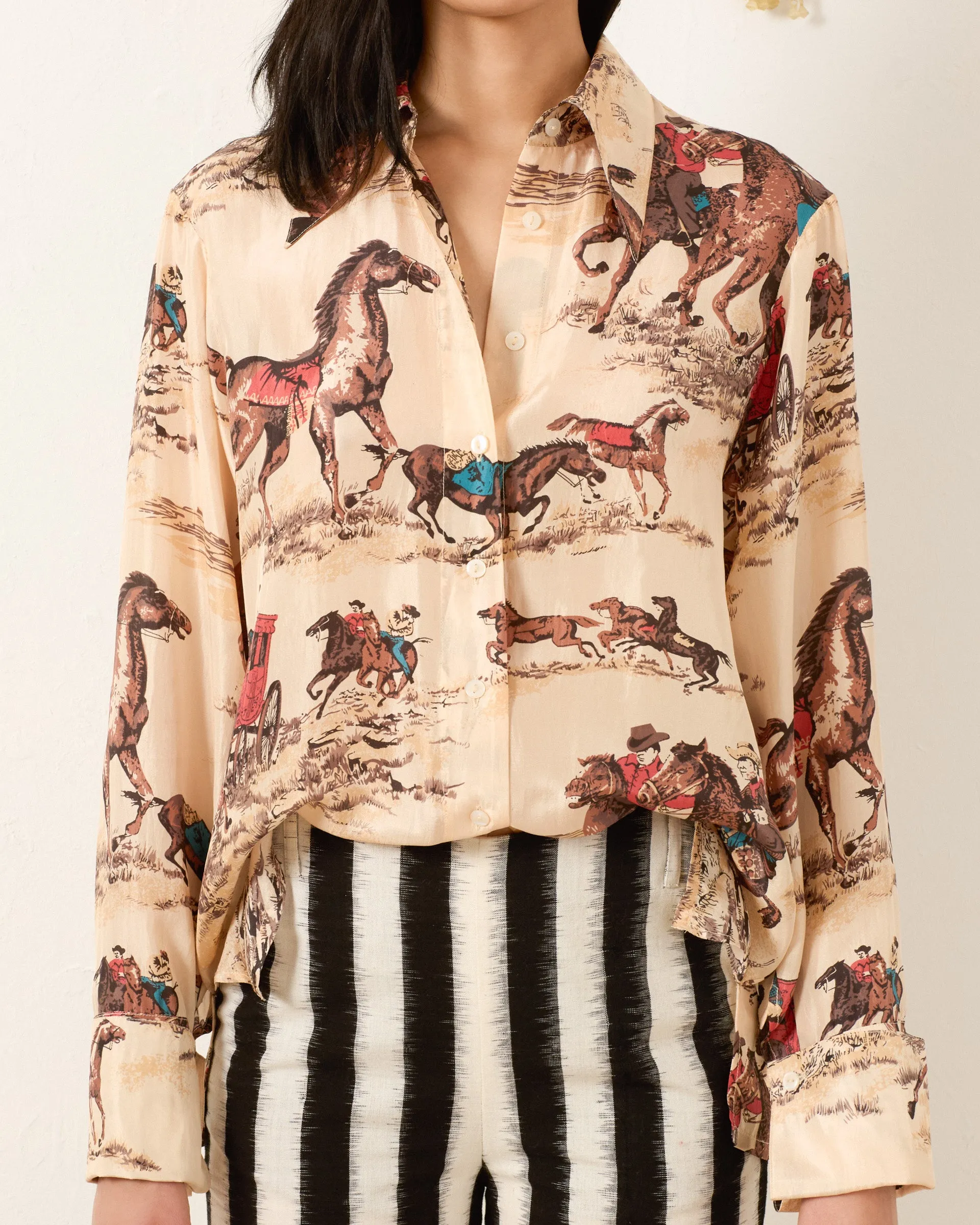 Dana Canyon Cowboy Silk Shirt sold by Alix of Bohemia product image thumbnail 3