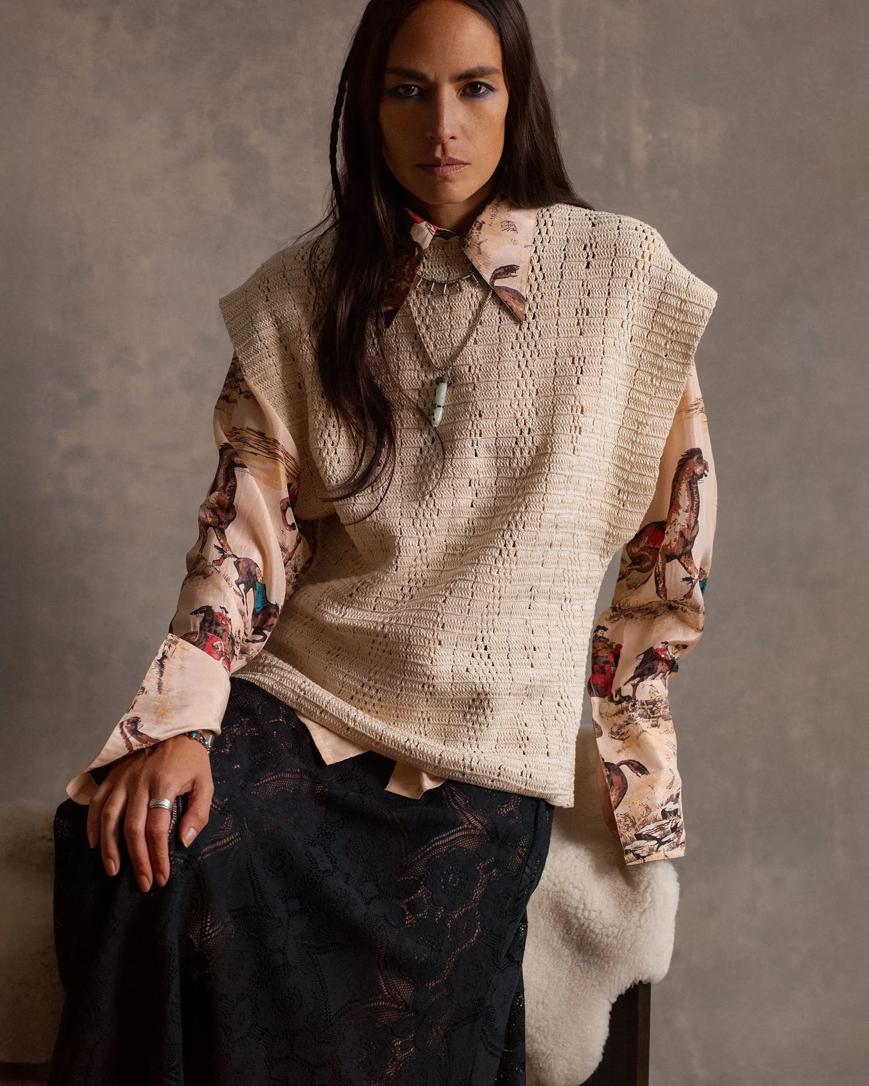 Dana Canyon Cowboy Silk Shirt sold by Alix of Bohemia product image thumbnail 2