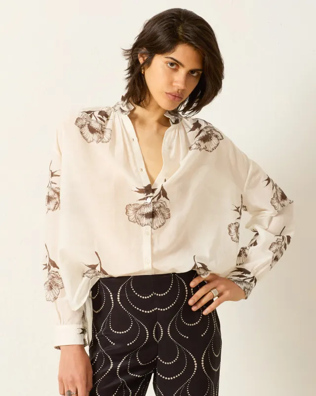 Kiki Obsidian Poppy Shirt sold by Alix of Bohemia