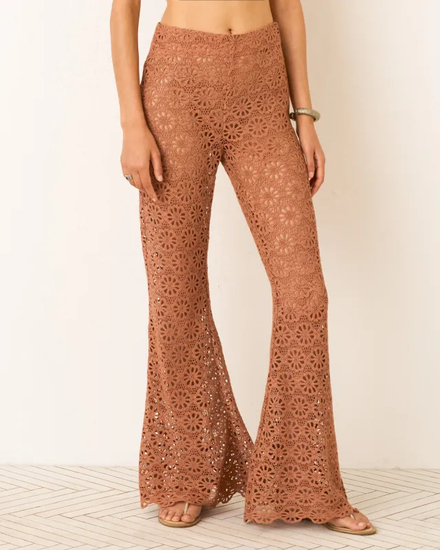 Farah Mocha Daisy Pant made by Alix of Bohemia