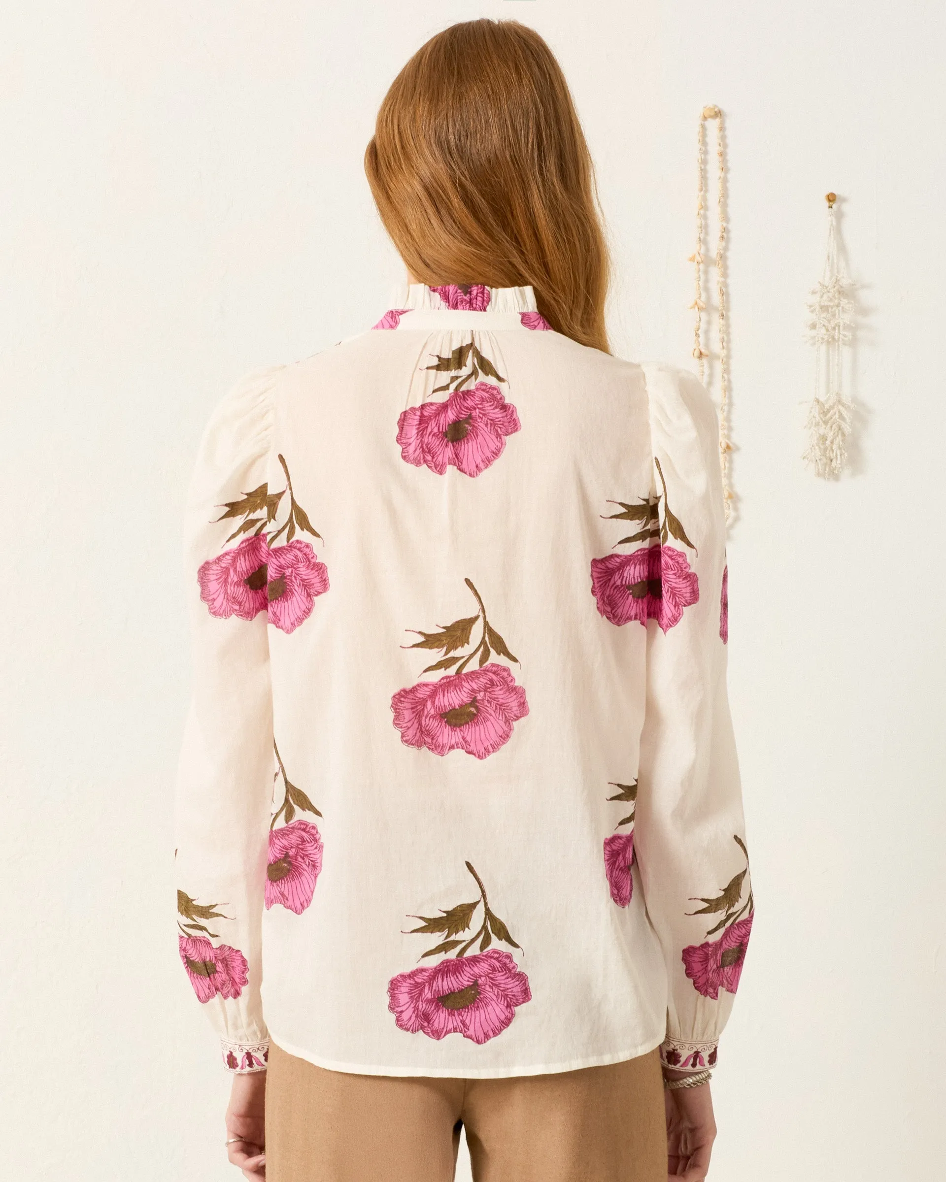 Annabel Fuchsia Poppy Shirt sold by Alix of Bohemia product image thumbnail 2