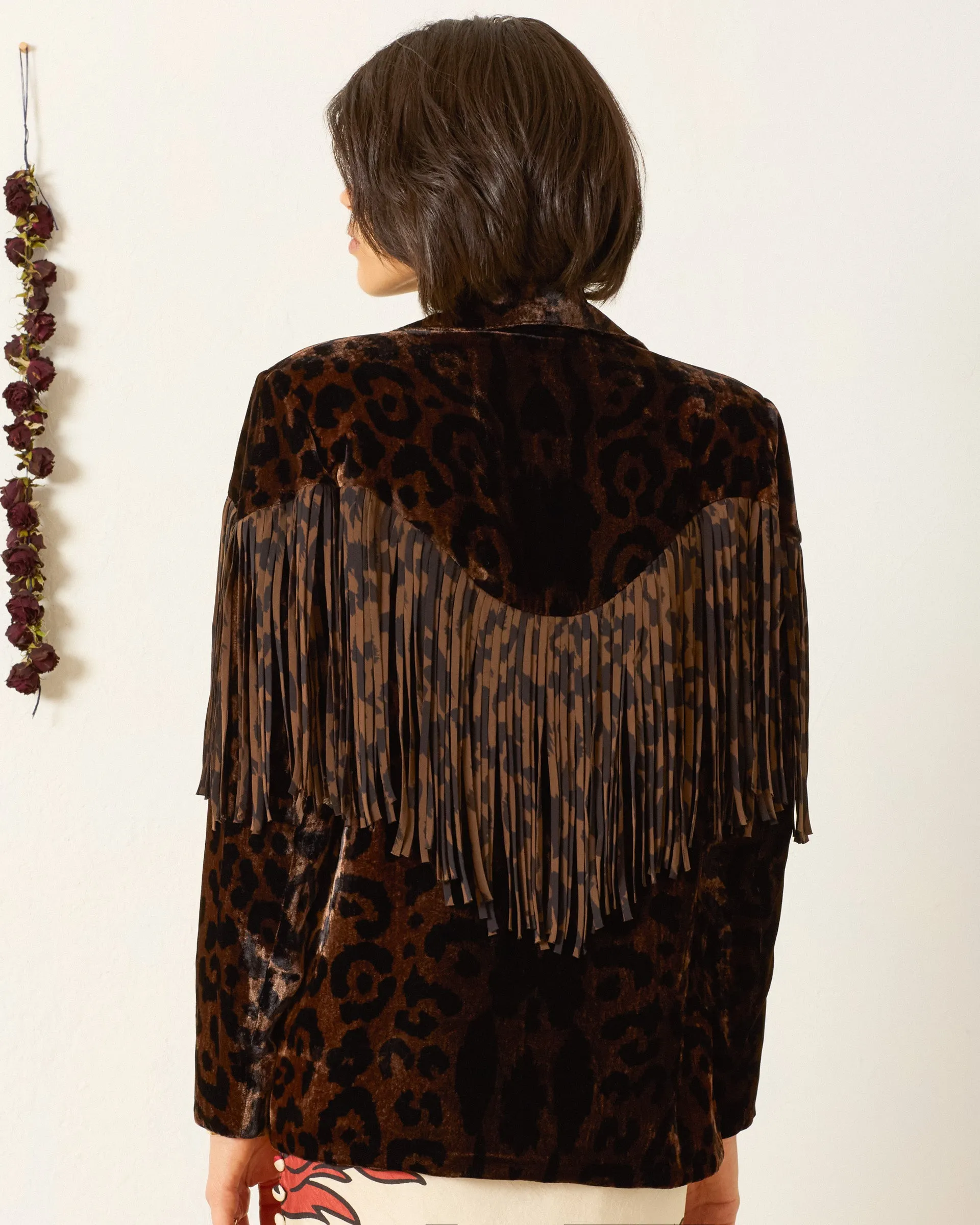 Jude Leopard Velvet Jacket sold by Alix of Bohemia product image thumbnail 2
